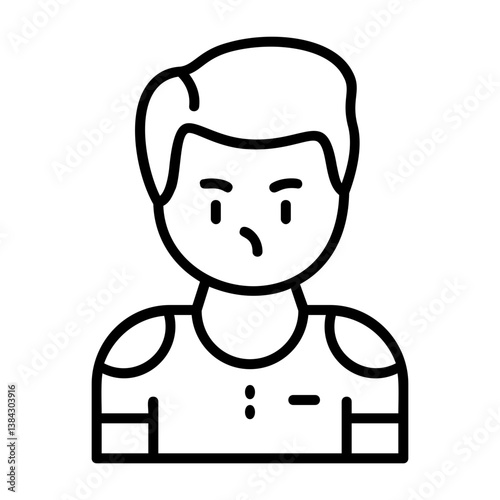 Adoration Outline Style Emotion Icon