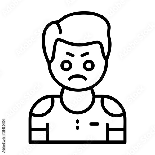 Envy Outline Style Emotion Icon