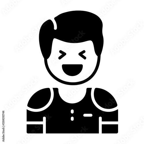 Amusement Solid Style Emotion Icon