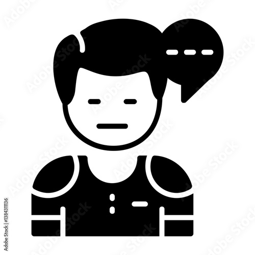Arousal Solid Style Emotion Icon