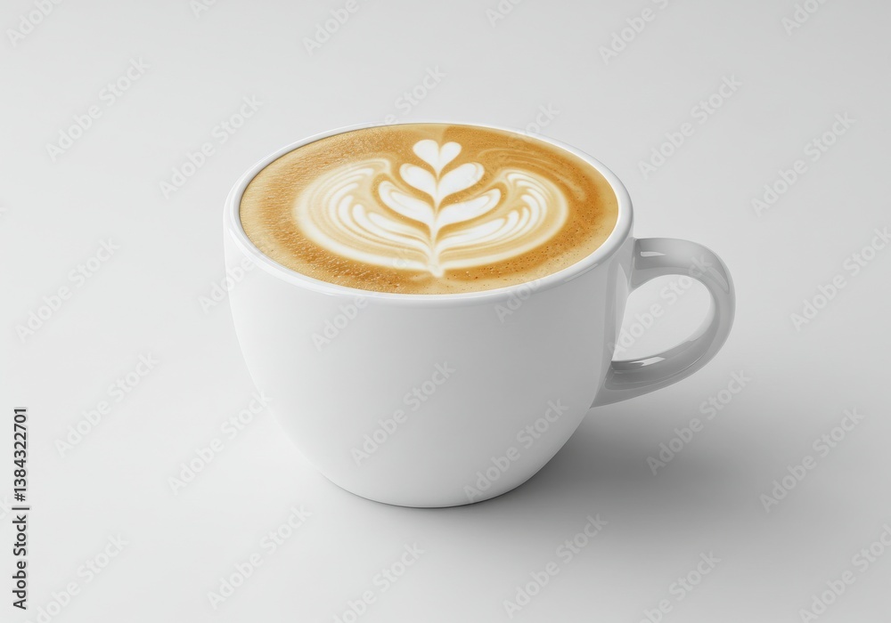 White ceramic coffee cup frothy White ceramic coffee cup frothy