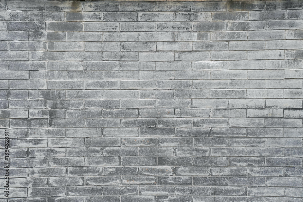 Grey brick wall texture background