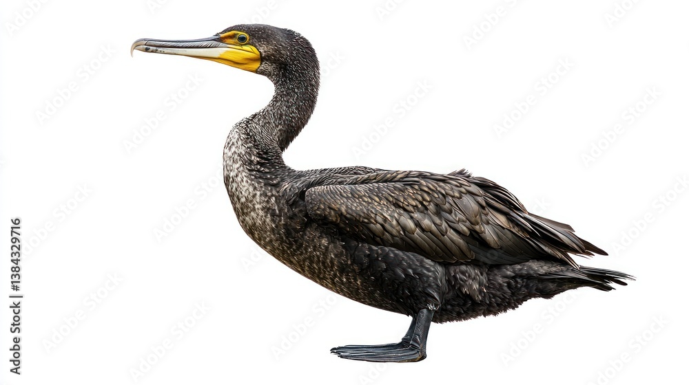Fototapeta premium Cormorant isolated on white background
