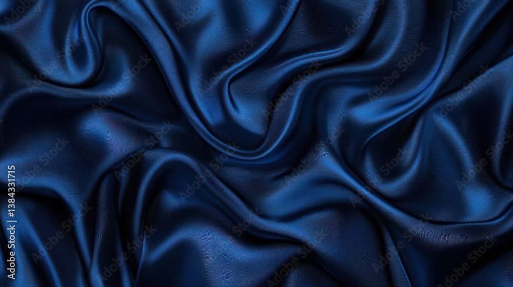 Deep Blue Satin Drape Deep Blue Satin Drape