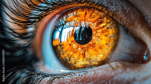 Human Eye Macro Photography Warm Tones Detail