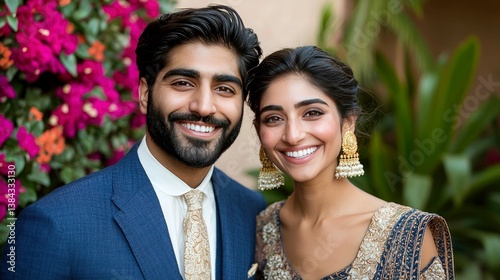 Romantic Couple Portrait: A Stunning Wedding Photo