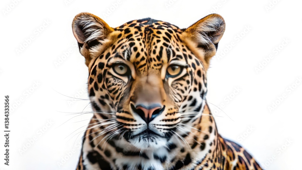 Fototapeta premium Close Up Leopard Portrait: Wild Cat Photography, Big Cat Face, African Wildlife, Spot Detail, Feline Eyes