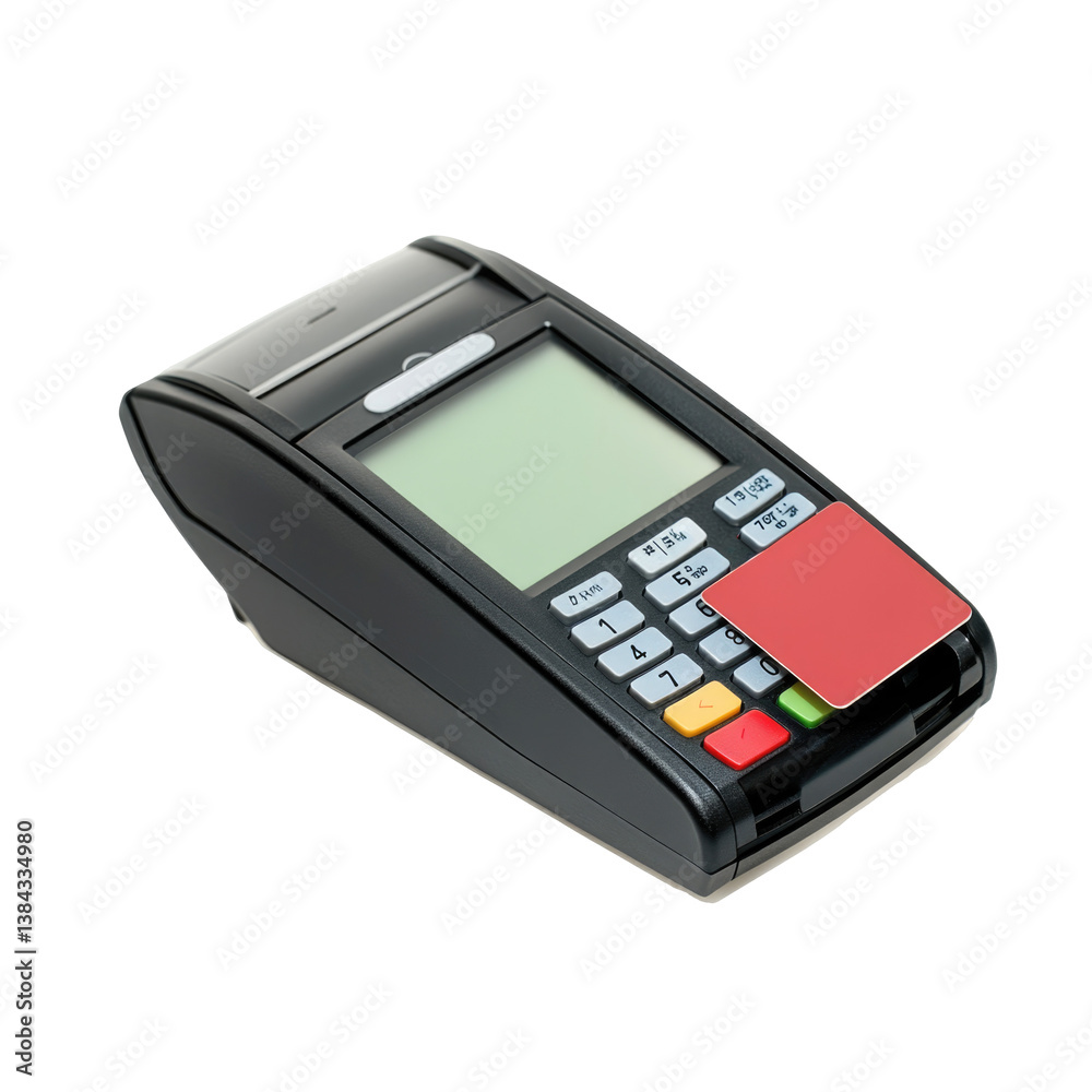 POS Terminal Sleek on transparent background POS Terminal Sleek on transparent background