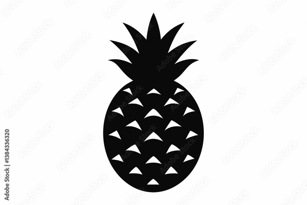 Obraz premium pineapple isolated on white