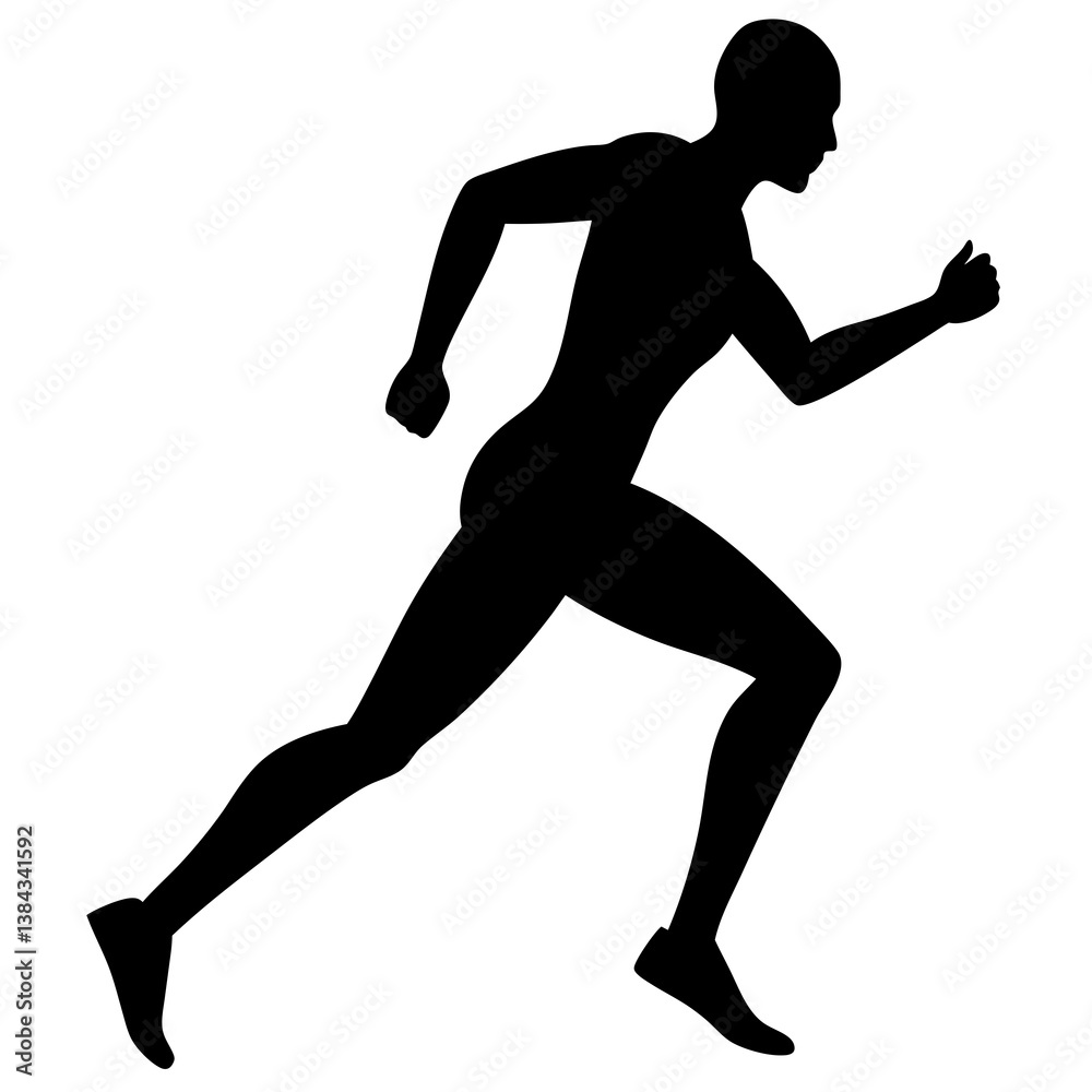 running man silhouette running man silhouette