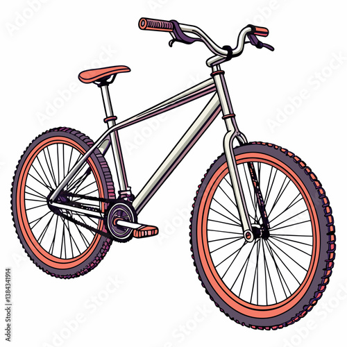 bicycle isolated on white