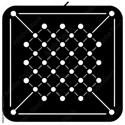 black and white chess board