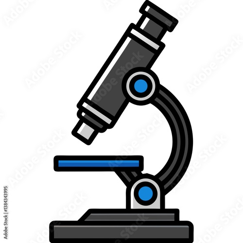 microscope isolated on white