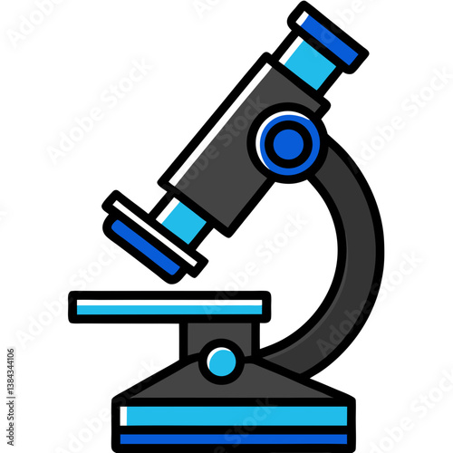 microscope isolated on white