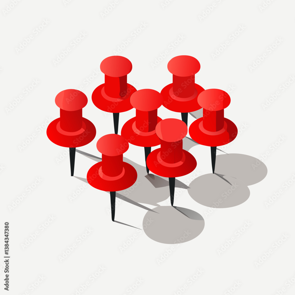 red push pins red push pins