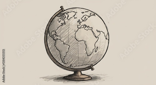globe sketch