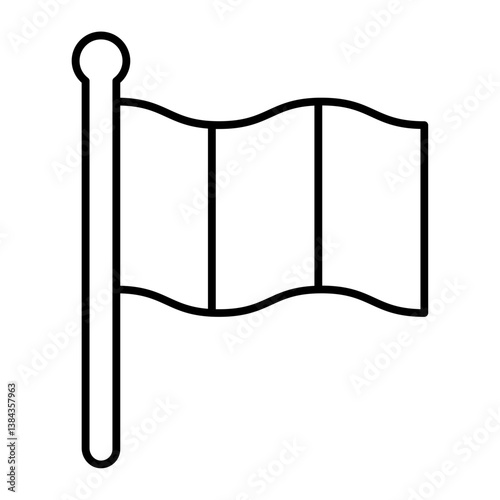 Flag outline icon