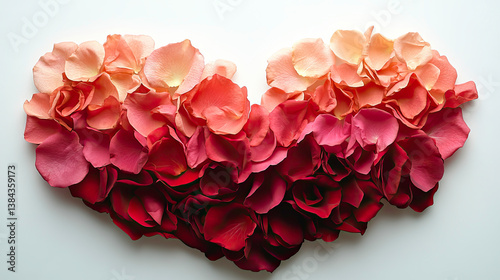 Wallpaper Mural A Floral Expression Of Love In The Shape Of A Heart Made Of Roses Torontodigital.ca