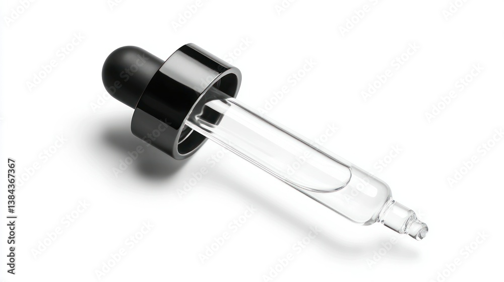 Hyaluronic acid serum dropper isolated on white background Hyaluronic acid serum dropper isolated on white background