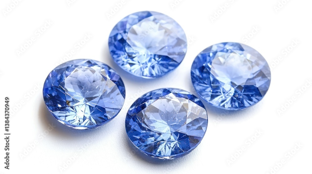 Jeremejevite isolated on white background Jeremejevite isolated on white background