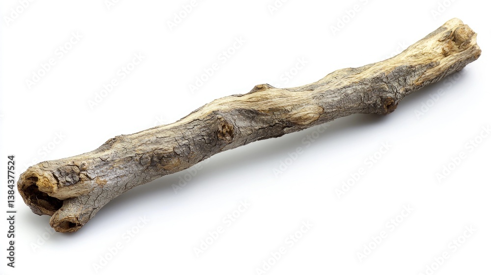 Rustic Wooden Branch: A Study in Natural Textures and Forms Rustic Wooden Branch: A Study in Natural Textures and Forms