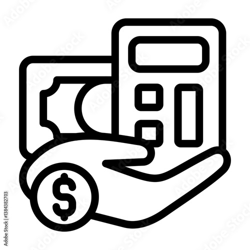 Tax Credit Outline Icon