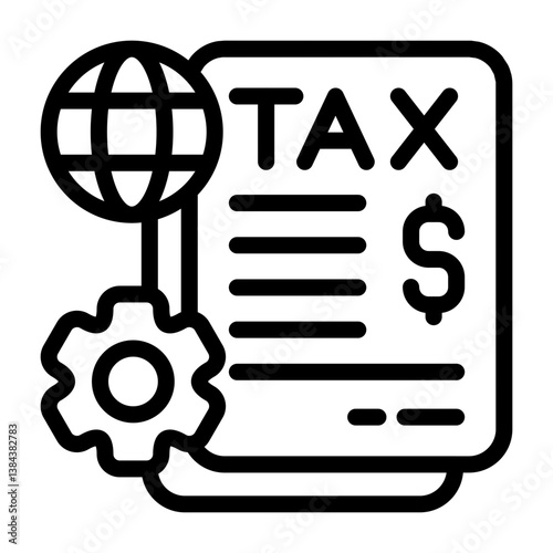 Corporate Tax Outline Icon