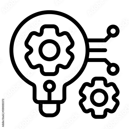 Tech Innovation Outline Icon