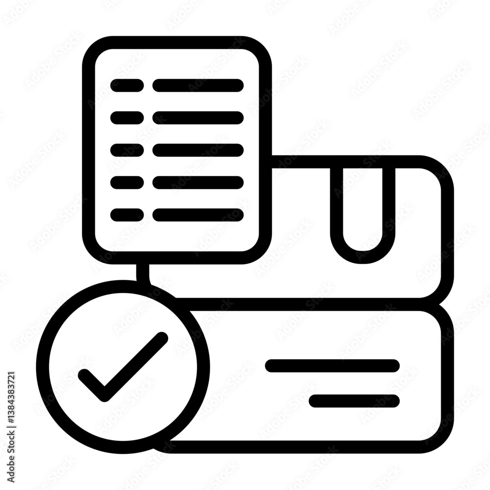 Order Confirmation Outline Icon Order Confirmation Outline Icon