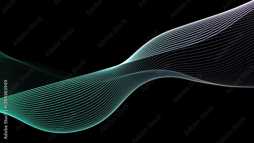 Abstract line background video, flowing line animation, dynamic visual aesthetic