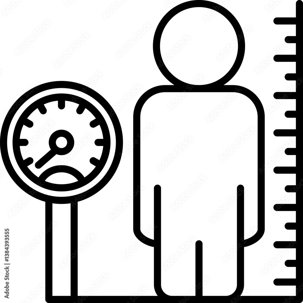 Body Mass Index Icon Body Mass Index Icon