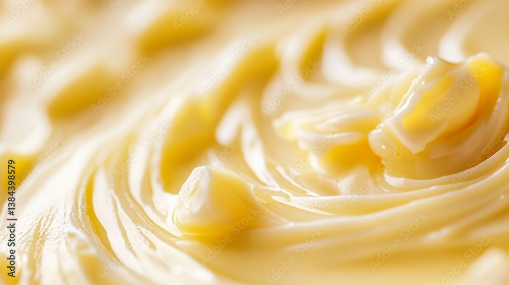 Golden Butter: Close-up view of fresh, creamy butter, its smooth texture glistening under soft light, evoking a sense of culinary indulgence. Golden Butter: Close-up view of fresh, creamy butter, its smooth texture glistening under soft light, evoking a sense of culinary indulgence.