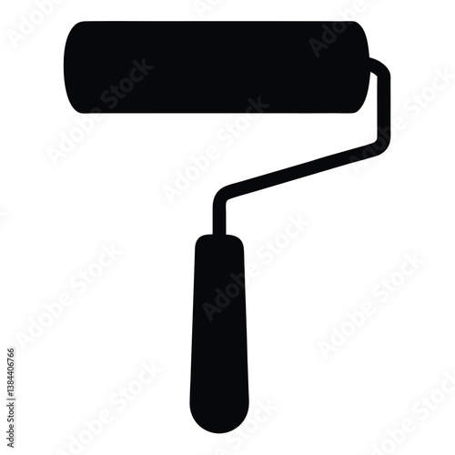 Isolated Painting Roller Tool Icon 