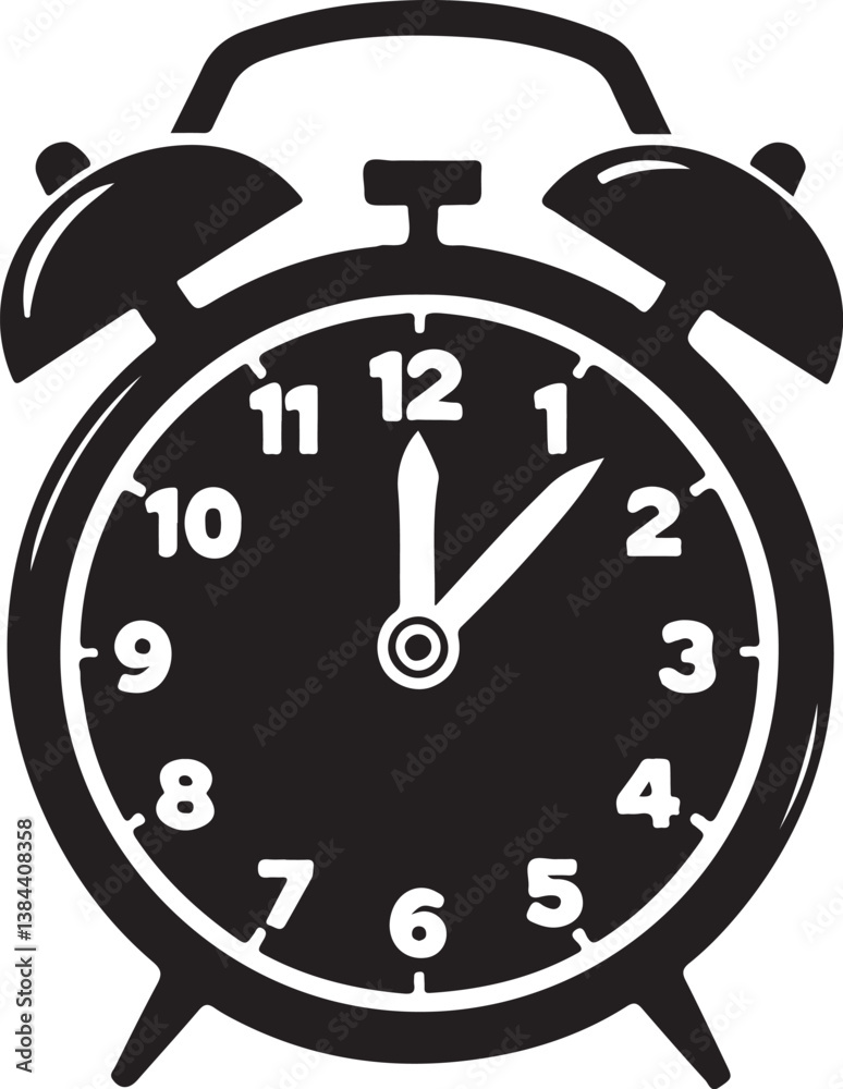 Ringing alarm clock vector illustration on white background
Ringing alarm clock vector illustration on white background