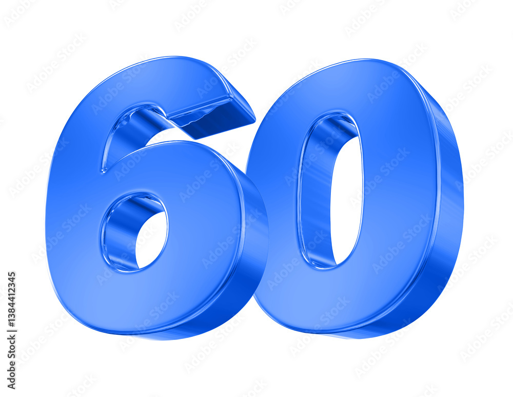 Blue Number 60 Blue Number 60