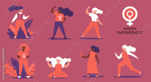 female vector illustration international womens day
empowering womens