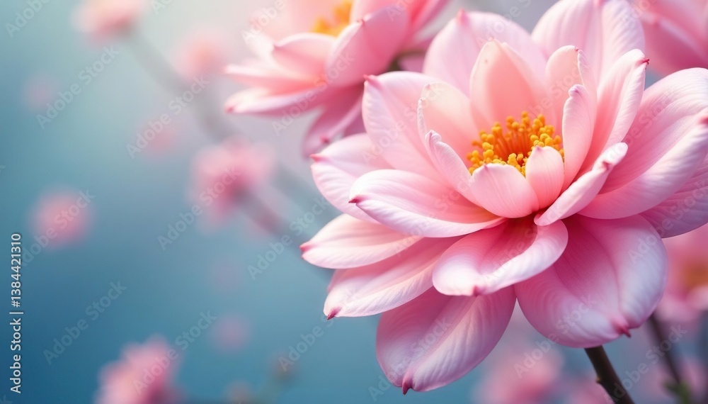 Abstract floral pattern, pastel hues, soft focus , calm, art Abstract floral pattern, pastel hues, soft focus , calm, art