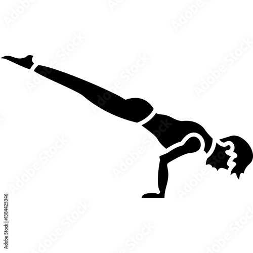 Peacock Pose Icon
