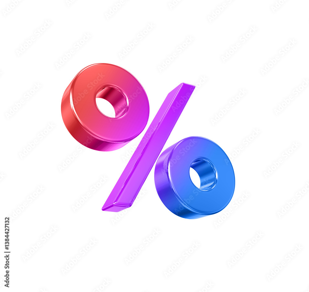 Gradient Percent Sign Gradient Percent Sign