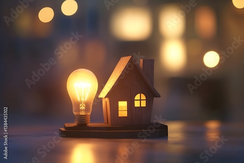 light bulb and house concept 