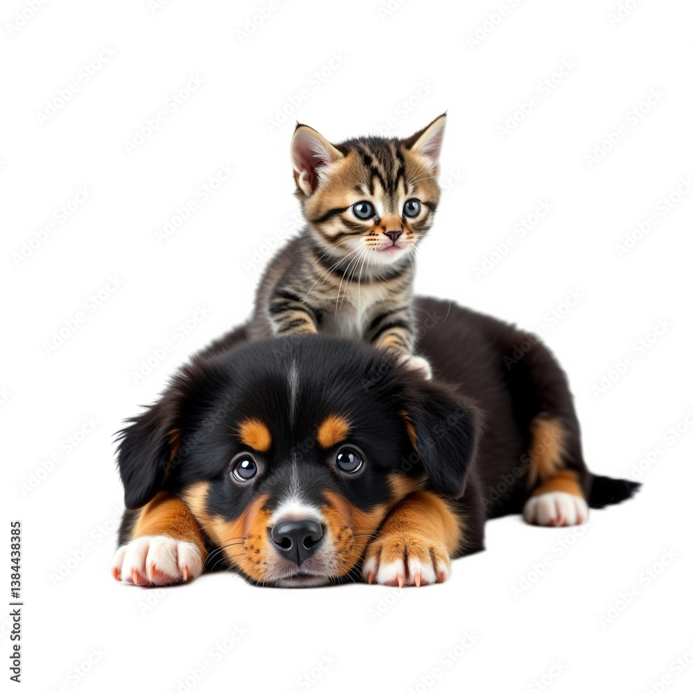 Fototapeta premium cat and dog