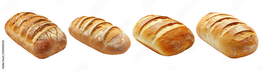 Freshly Baked Artisan Loaves Displayed on a Clean White Background, PNG bundle collection, Isolated on Transparent Background Freshly Baked Artisan Loaves Displayed on a Clean White Background, PNG bundle collection, Isolated on Transparent Background