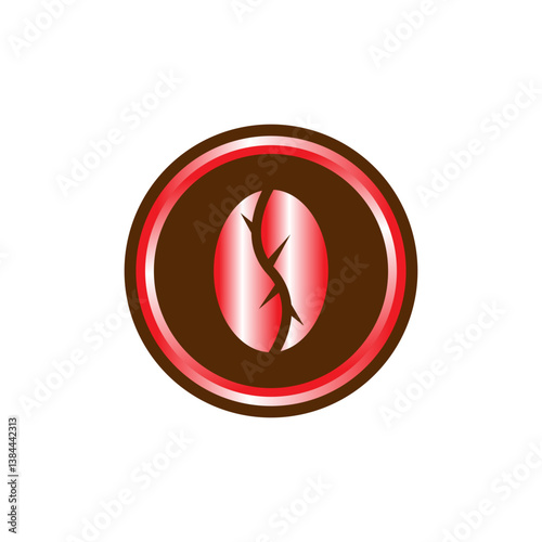 coffee bean icon illustration