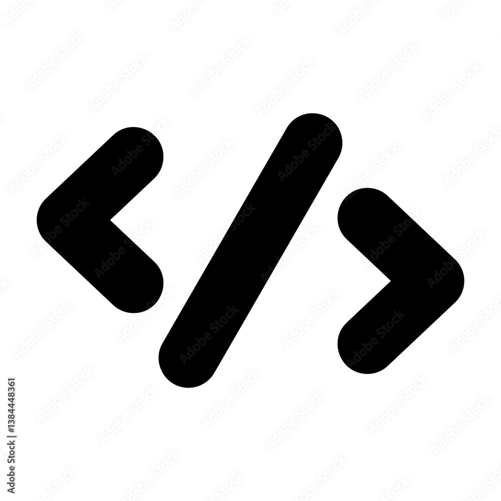 Code Outline Style Icon Code Outline Style Icon