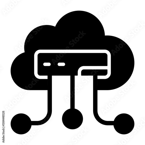Web Hosting Outline Style  Icon