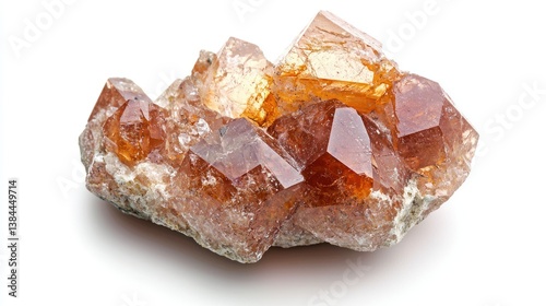 Zircon isolated on white background photo