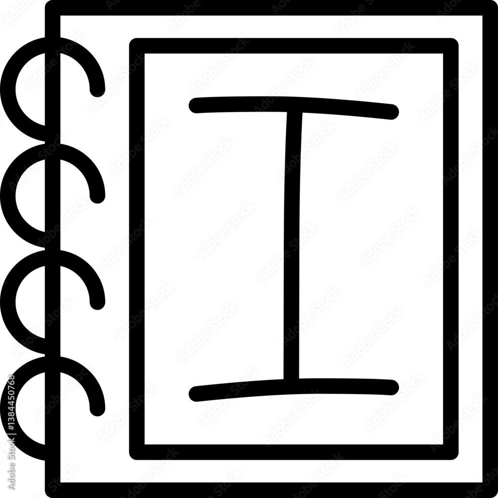 Capital Letter I Icon Capital Letter I Icon