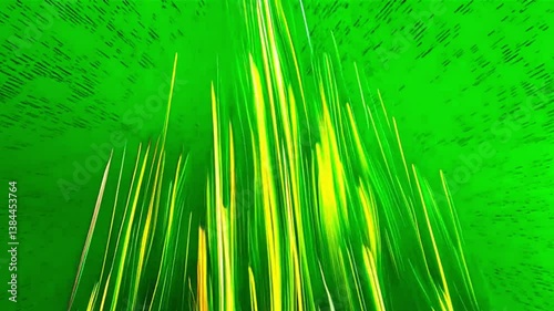 4K Loop Animation of Vertical Speed Lines on Chroma Key Green Background