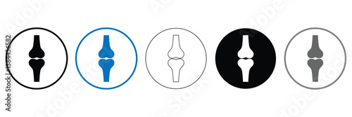 Joint Health Vector Icon Set. Bone Care vector symbol for UI design .Vector Illustration .EPS 10 . 