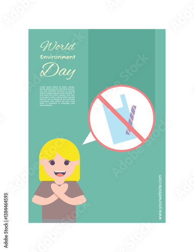 World Environment Day Poster or Social Media Post Green Campaign
